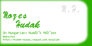 mozes hudak business card